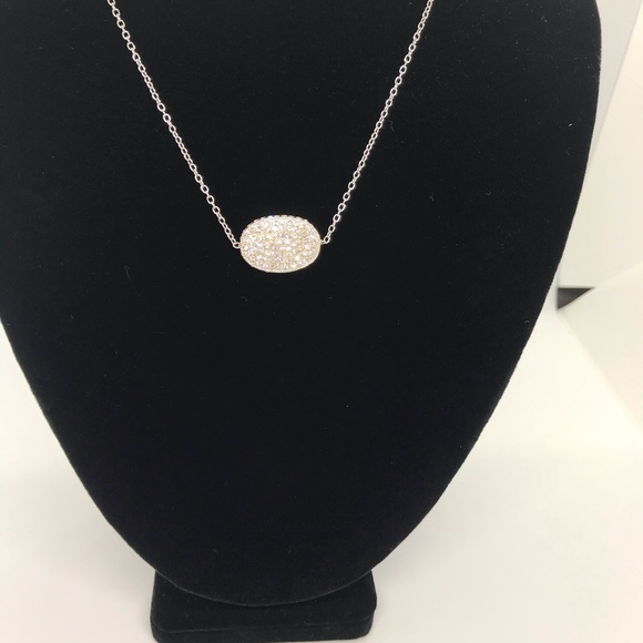 Pave Oval Necklace - Picture 4 of 5